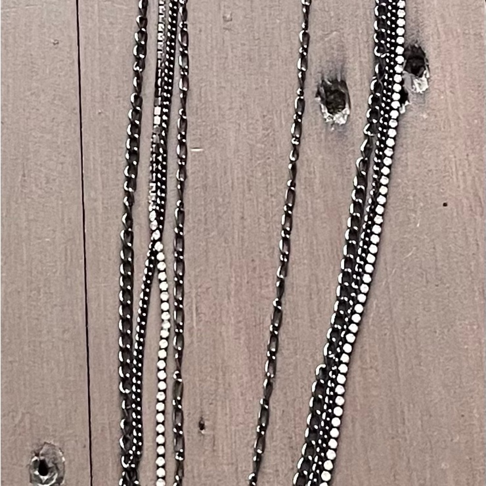 Layered Silver-Tone Women's Necklace Set
